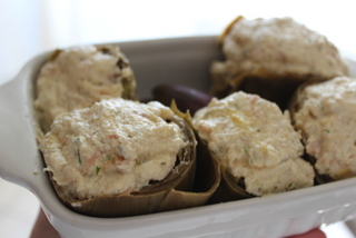 carciofi ripieni di tonno