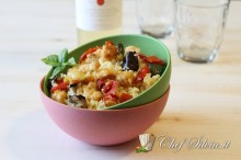 Couscous con tacchino e verdure grigliate