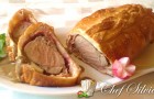 Filetto in crosta di pane con crema di porcini