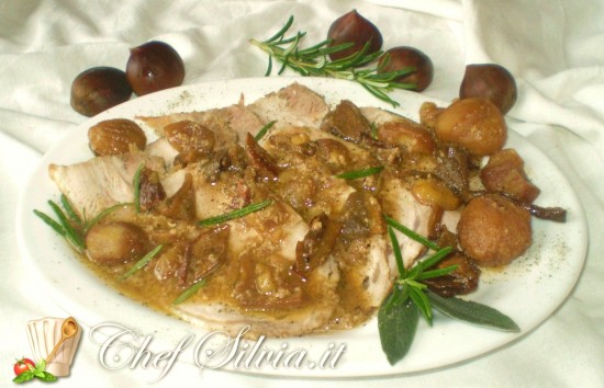 Arista di maiale con castagne