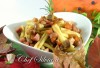 Pasta con zucca e funghi