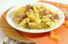 Penne con patate e salsiccia