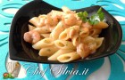 Penne salmone e gamberetti