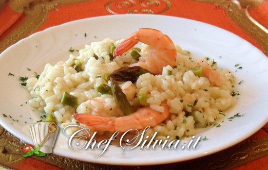 Risotto asparagi e mazzancolle