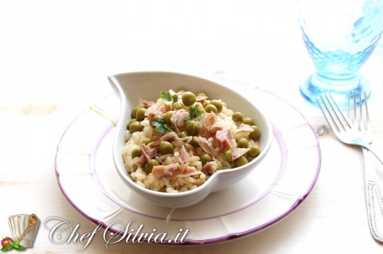 Risotto al tonno e piselli