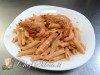 Penne con gamberi, peperoni e philadelphia 