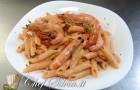 Penne con gamberi, peperoni e philadelphia 