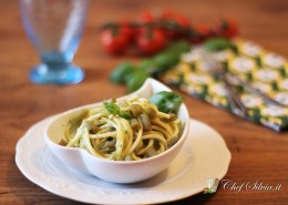 Spaghetti al pesto di fagiolini