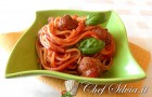 Spaghetti con polpette di carne