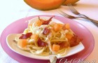 Spaghetti al melone e speck