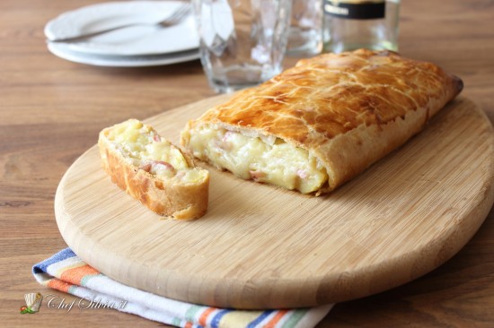 Strudel con patate e speck