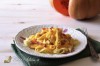 Tagliatelle alla crema di zucca, gorgonzola e speck