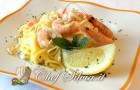 Tagliolini al limone e gamberi 