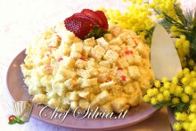 Torta mimosa alle fragole