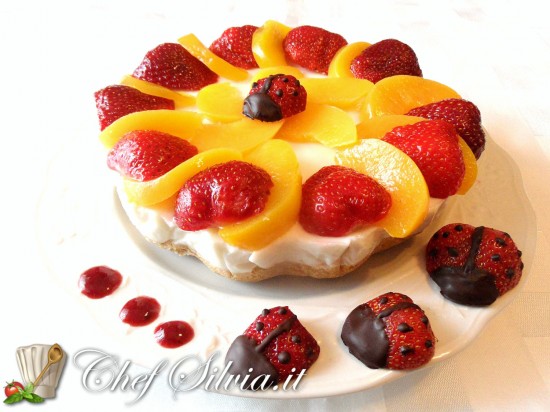 Torta fredda allo yogurt e frutta