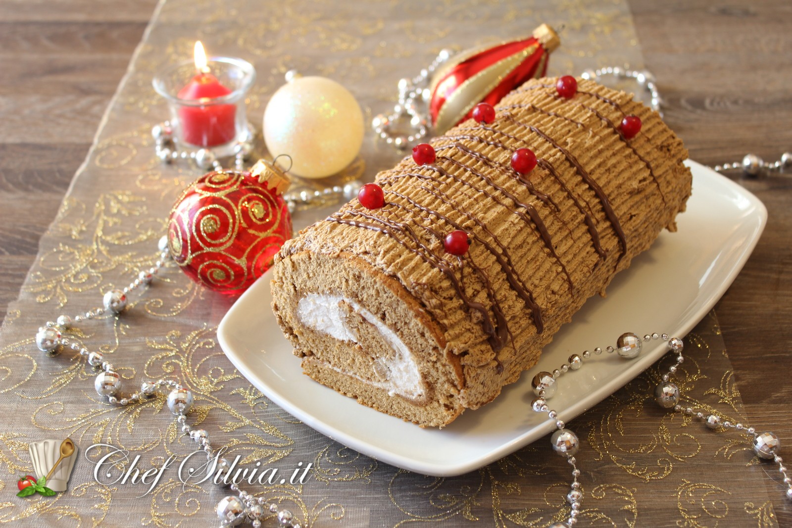 Come Decorare Tronchetto Di Natale.Tronchetto Di Natale Al Caffe