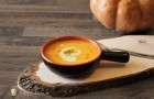 Vellutata di zucca, carote e crema di robiola